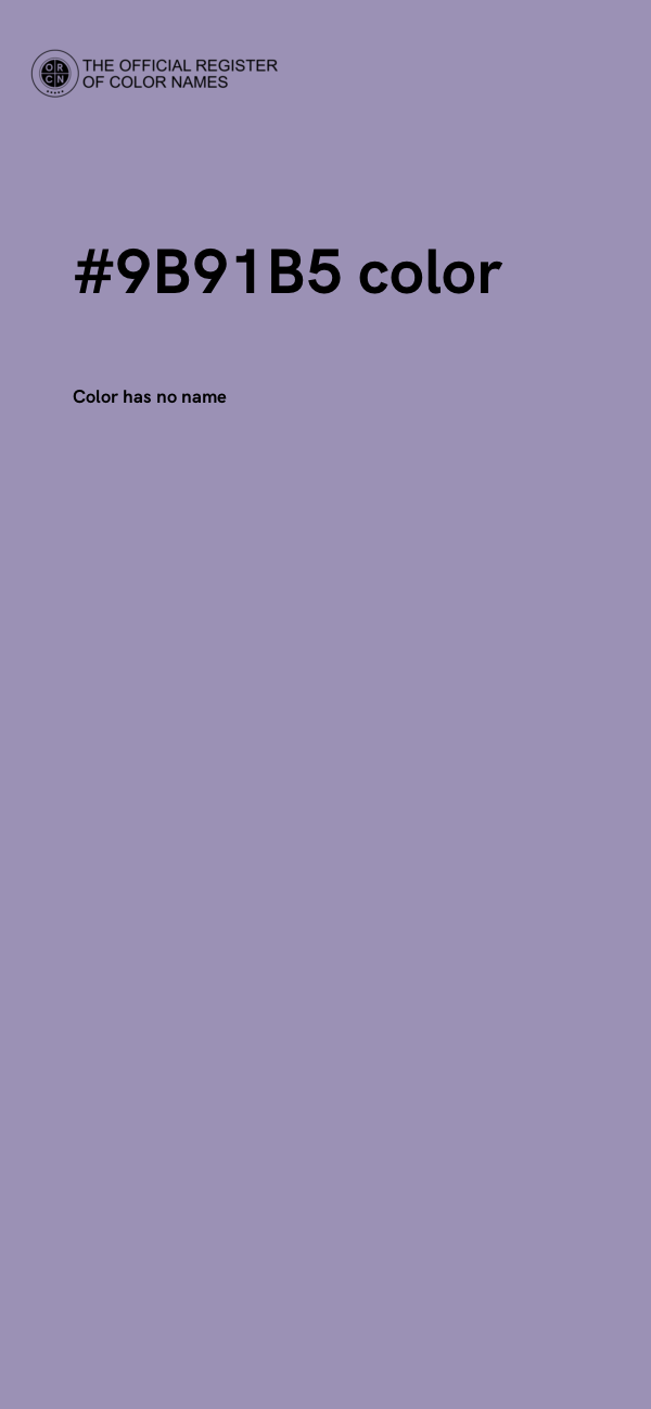 #9B91B5 color image