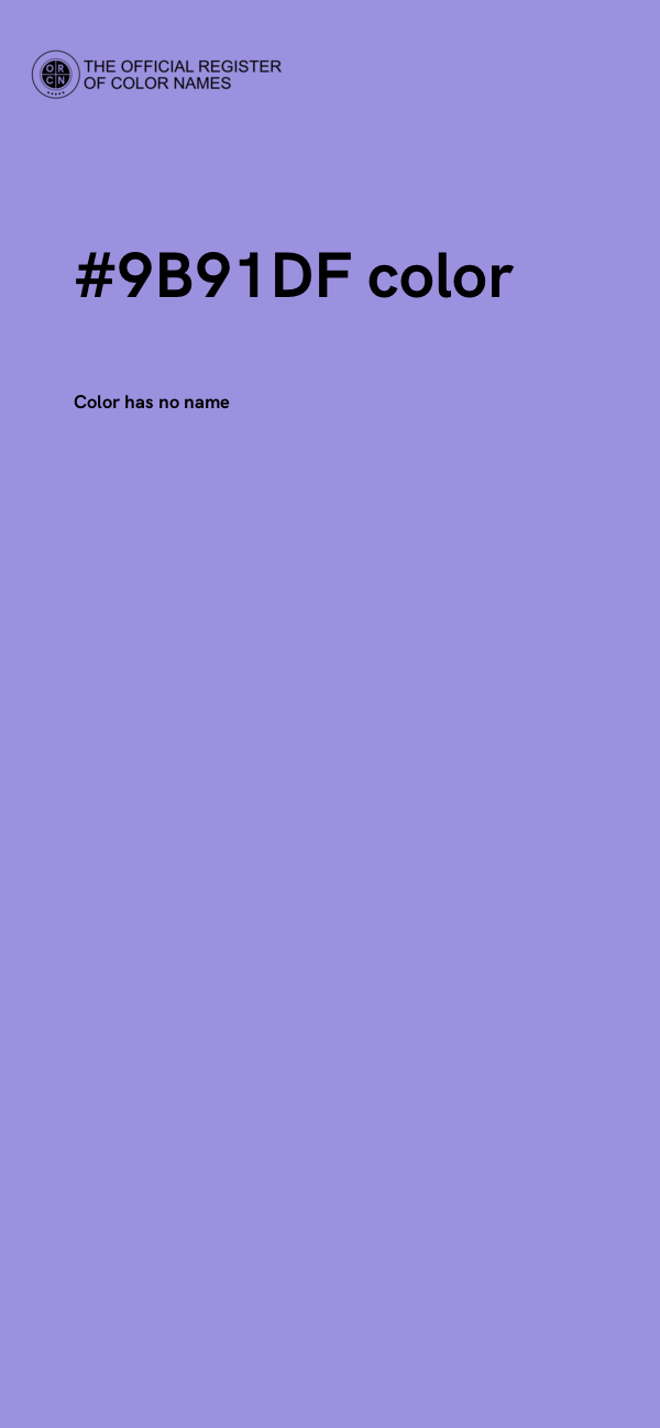 #9B91DF color image