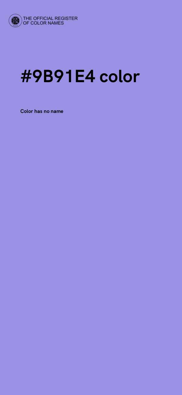 #9B91E4 color image