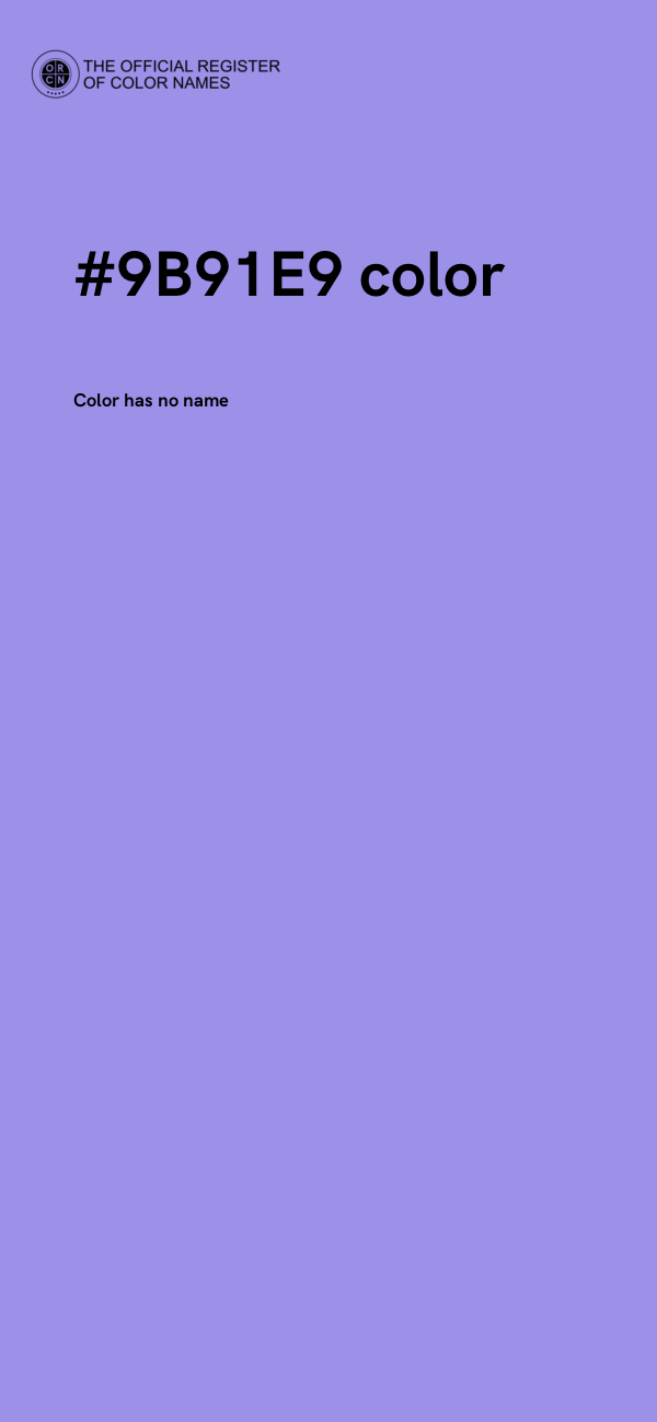 #9B91E9 color image