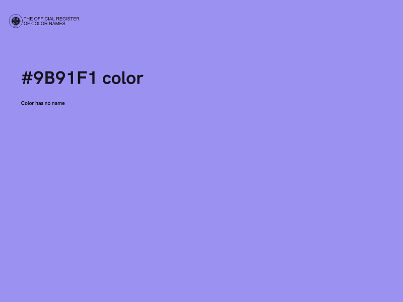 #9B91F1 color image