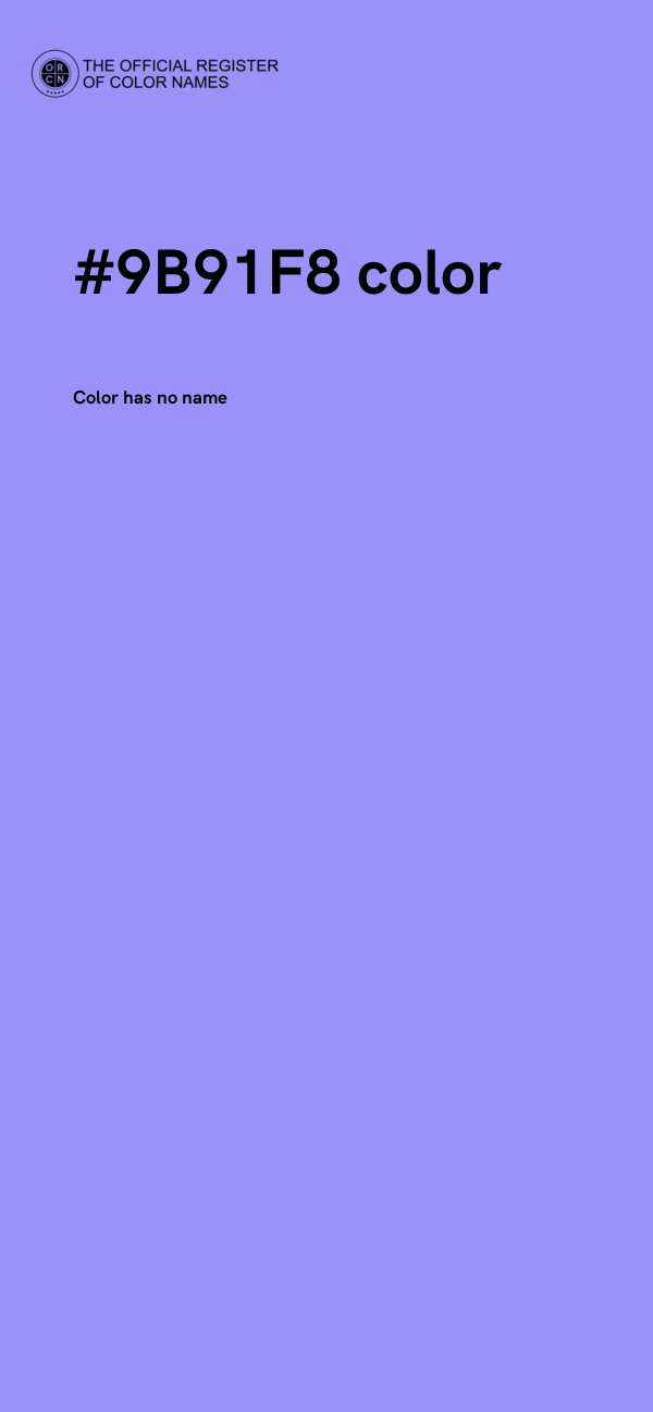 #9B91F8 color image