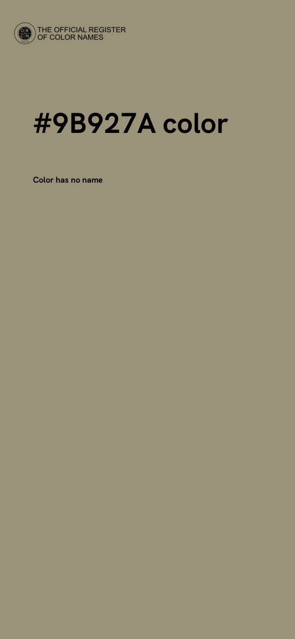 #9B927A color image