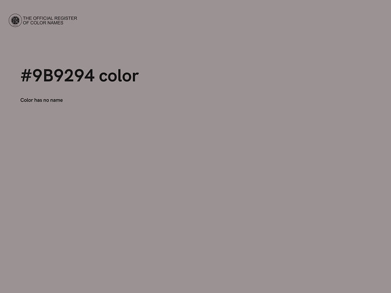 #9B9294 color image