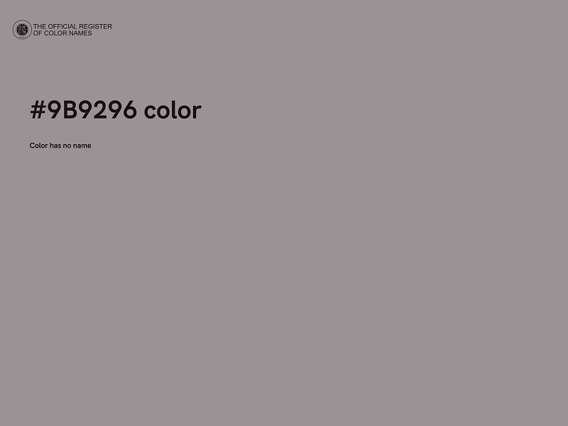 #9B9296 color image