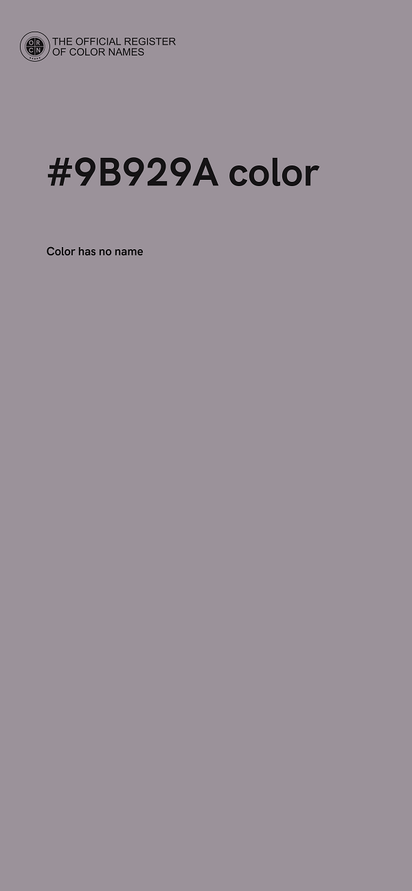 #9B929A color image