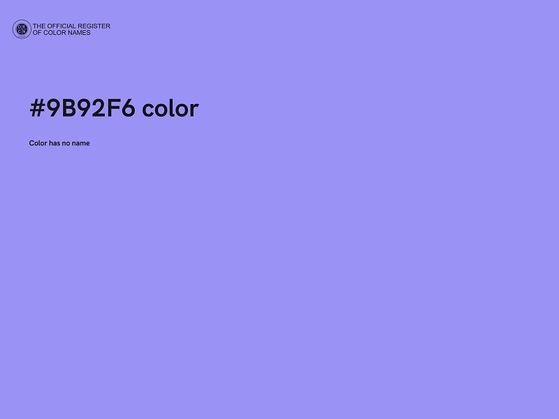 #9B92F6 color image