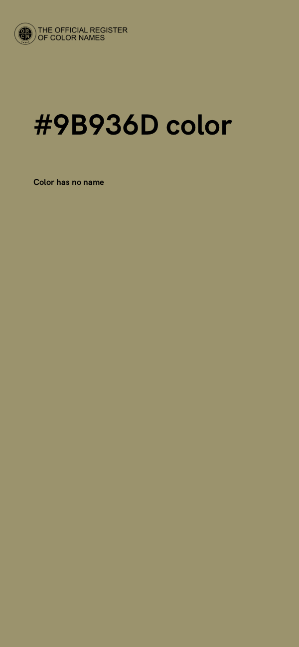 #9B936D color image