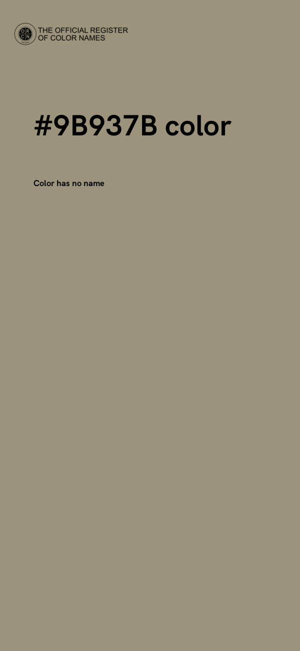 #9B937B color image