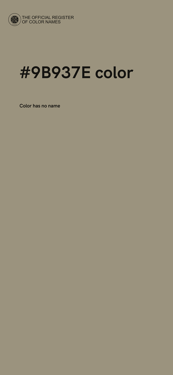 #9B937E color image