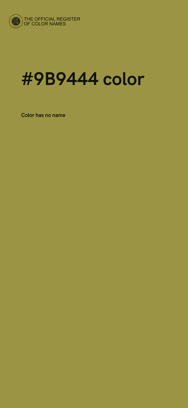 #9B9444 color image