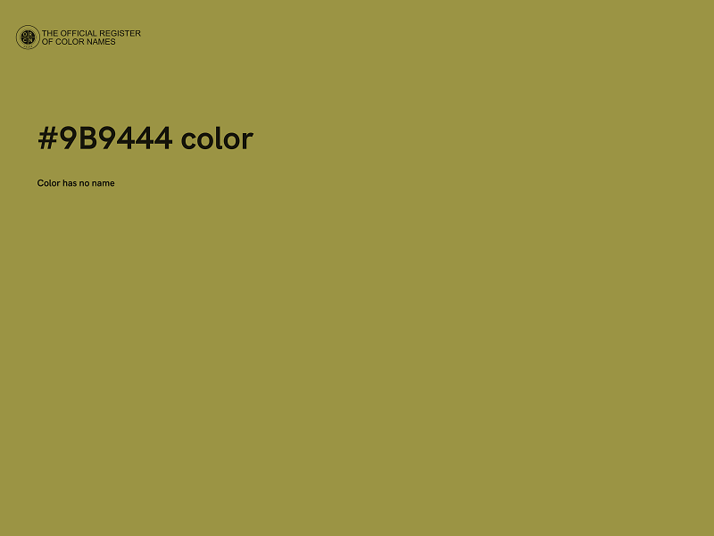 #9B9444 color image
