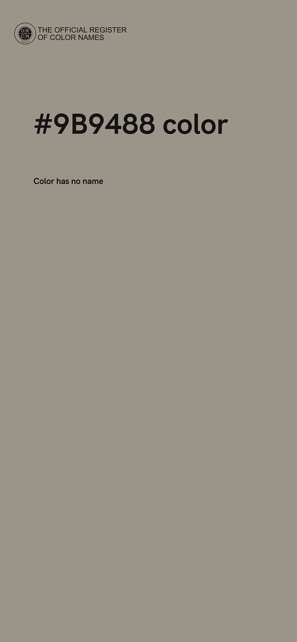 #9B9488 color image
