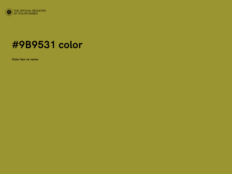 #9B9531 color image