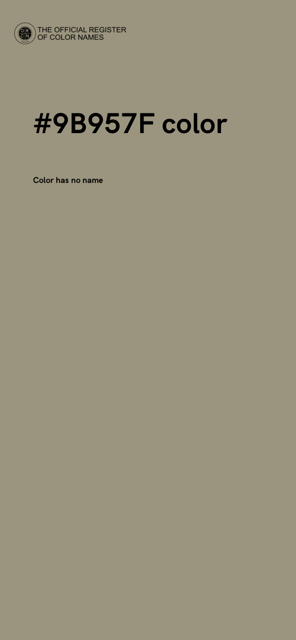 #9B957F color image