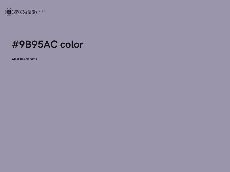 #9B95AC color image