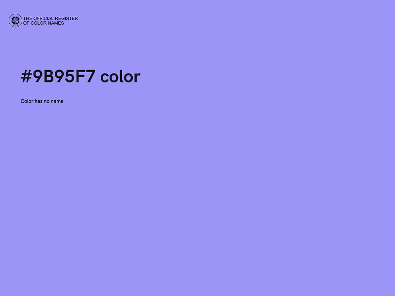 #9B95F7 color image