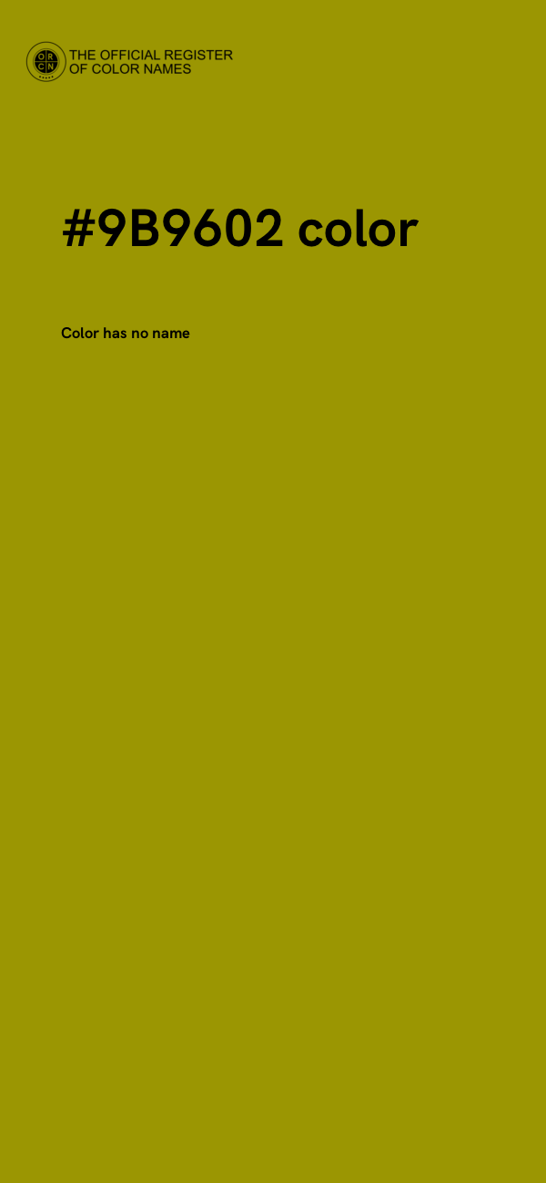 #9B9602 color image