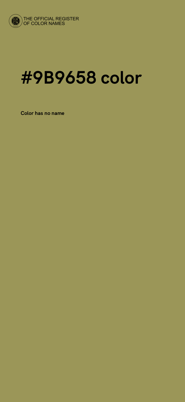 #9B9658 color image