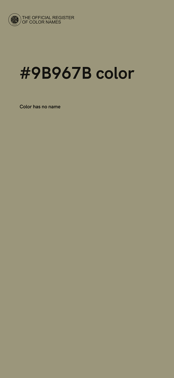 #9B967B color image