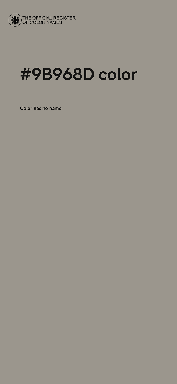 #9B968D color image