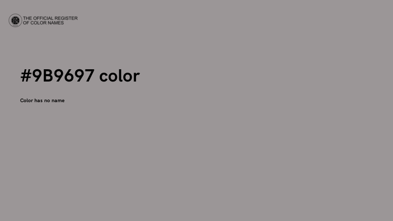 #9B9697 color image