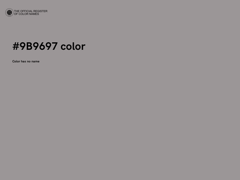 #9B9697 color image