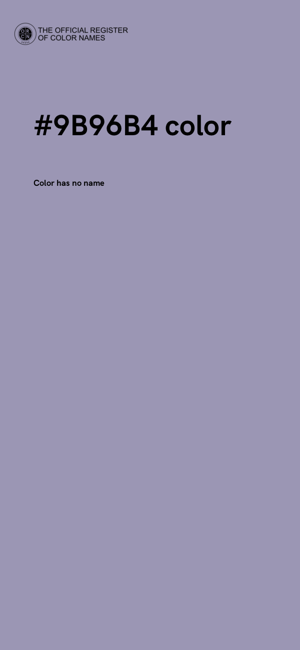 #9B96B4 color image