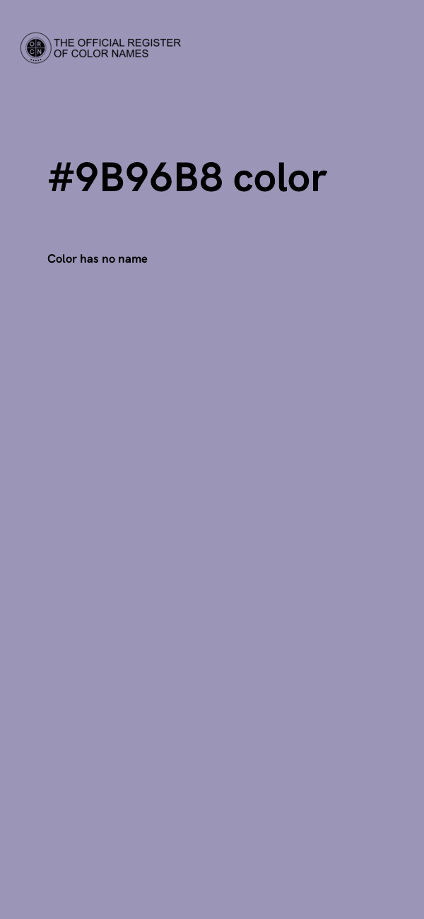 #9B96B8 color image