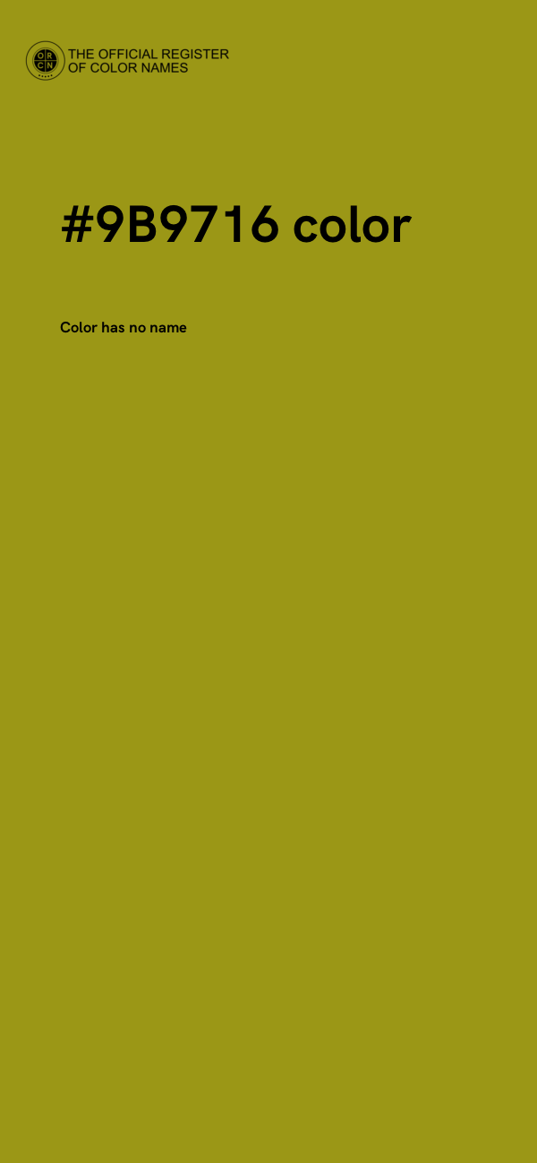 #9B9716 color image
