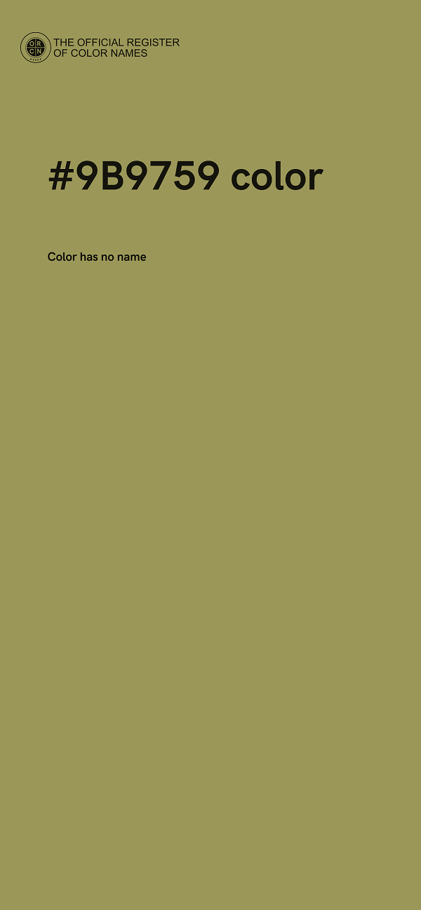 #9B9759 color image