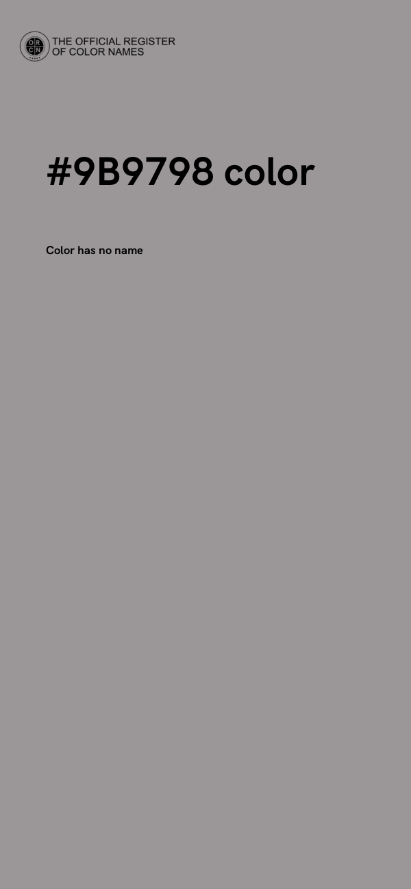 #9B9798 color image