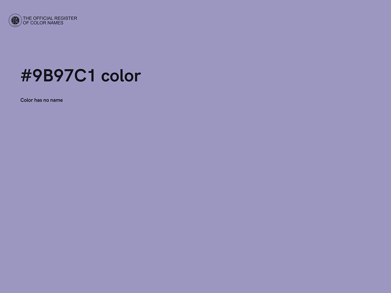 #9B97C1 color image