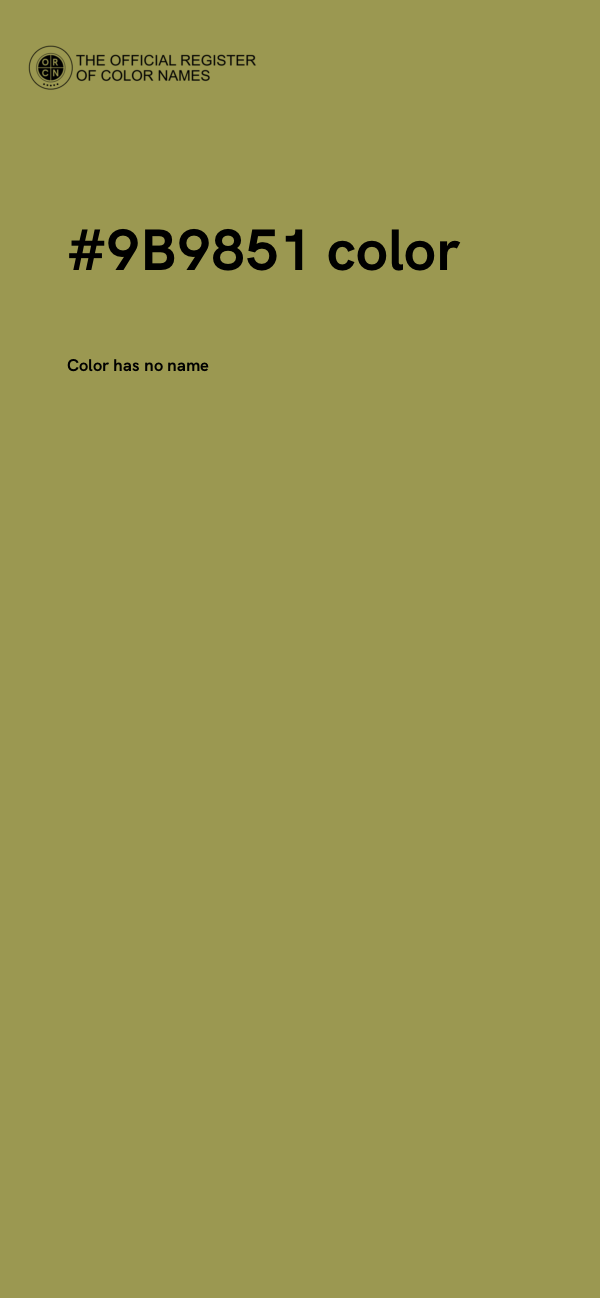 #9B9851 color image