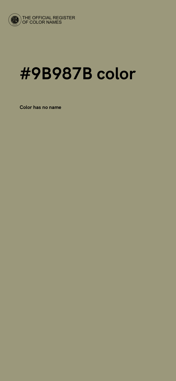 #9B987B color image