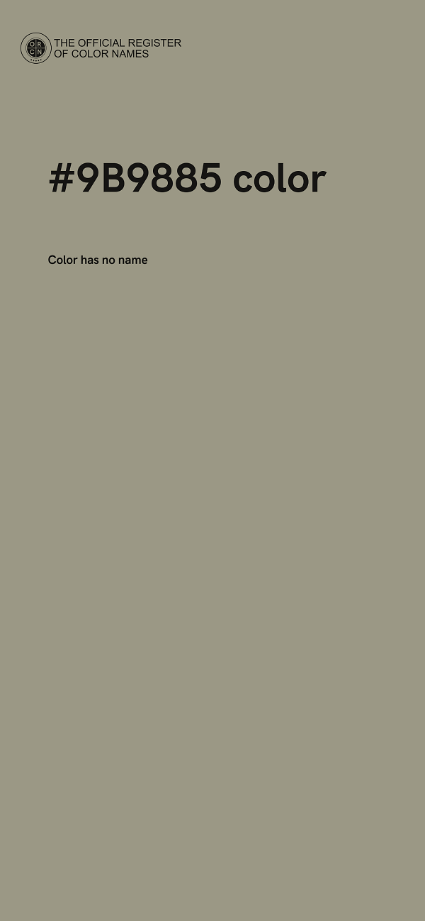 #9B9885 color image