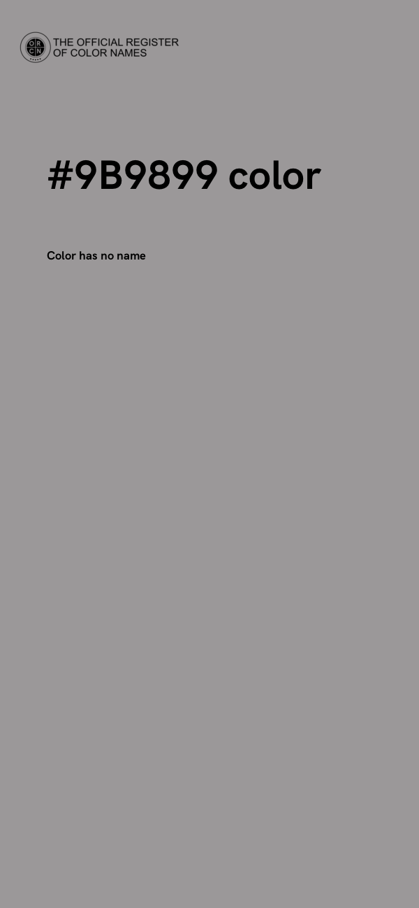 #9B9899 color image