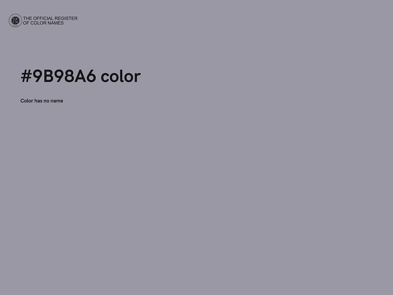 #9B98A6 color image