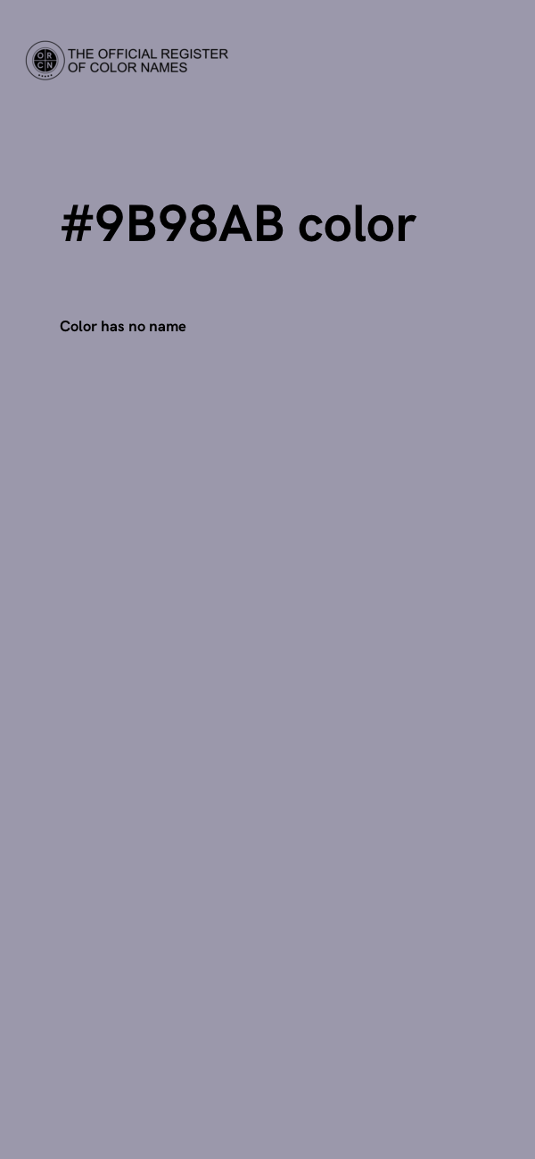 #9B98AB color image