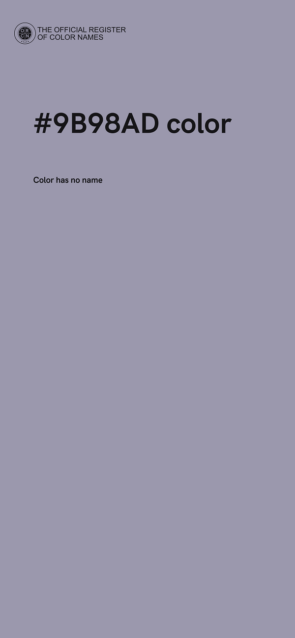 #9B98AD color image