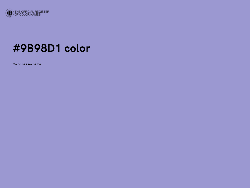 #9B98D1 color image