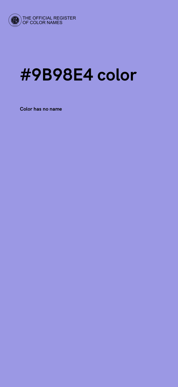 #9B98E4 color image