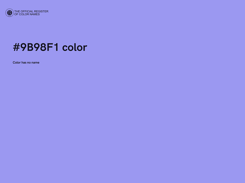 #9B98F1 color image