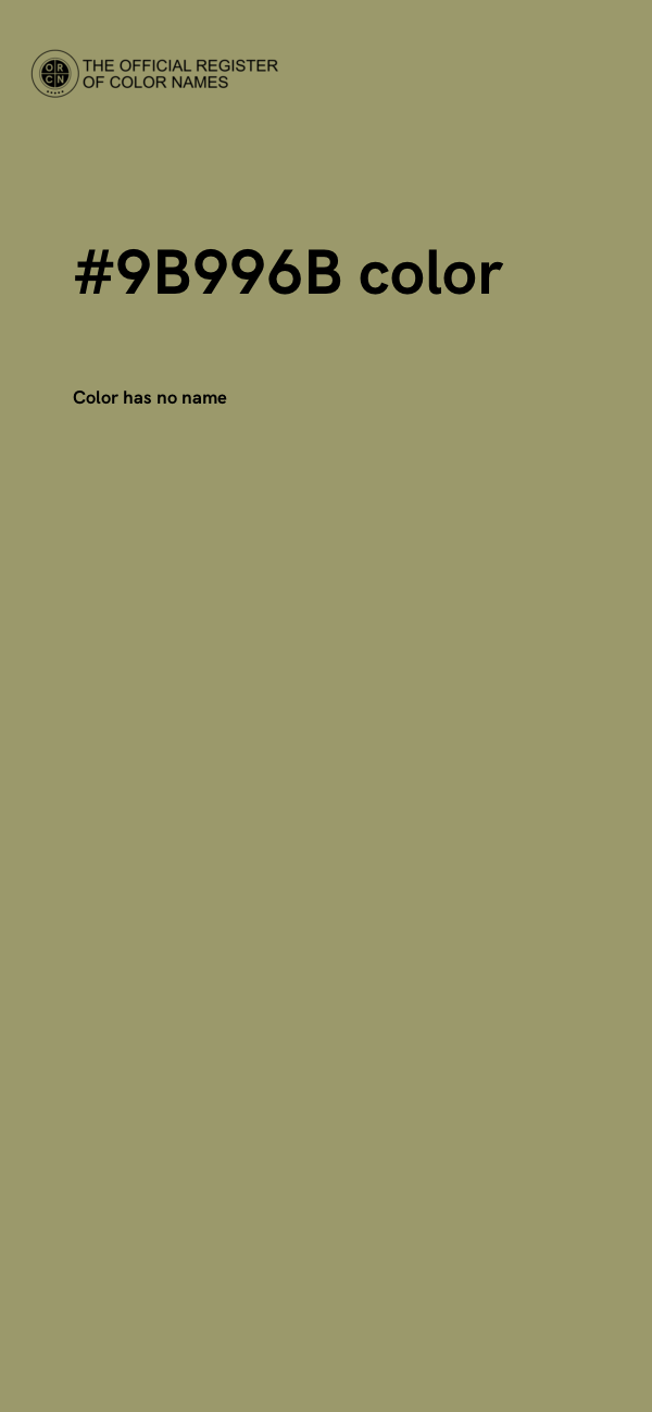 #9B996B color image