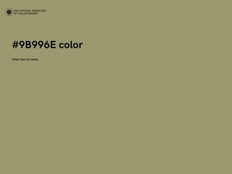 #9B996E color image