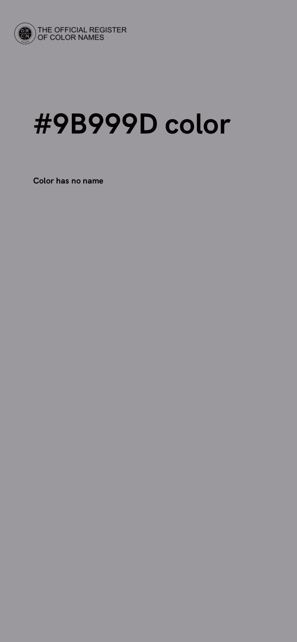 #9B999D color image