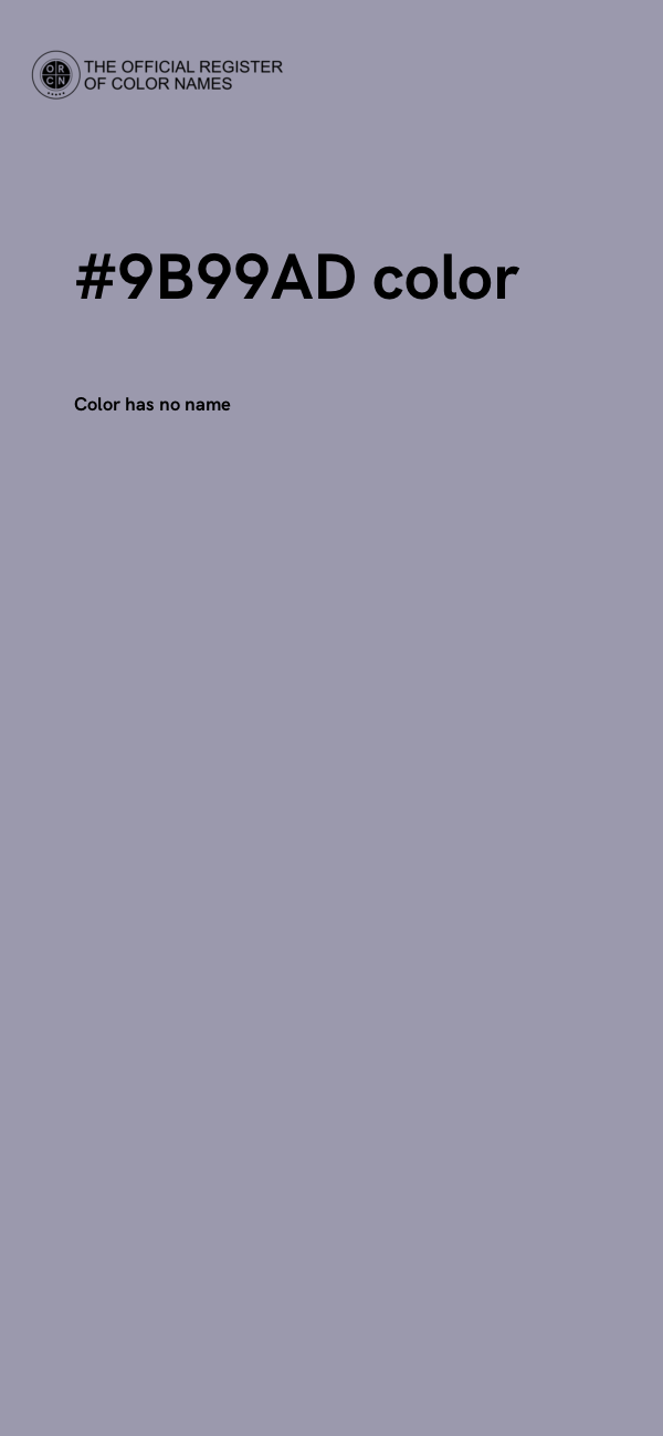 #9B99AD color image