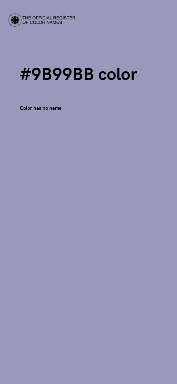 #9B99BB color image