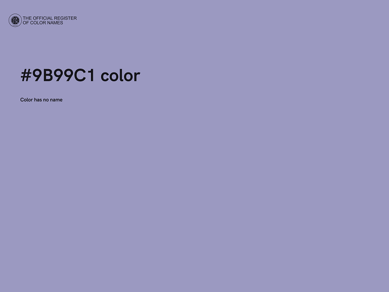 #9B99C1 color image