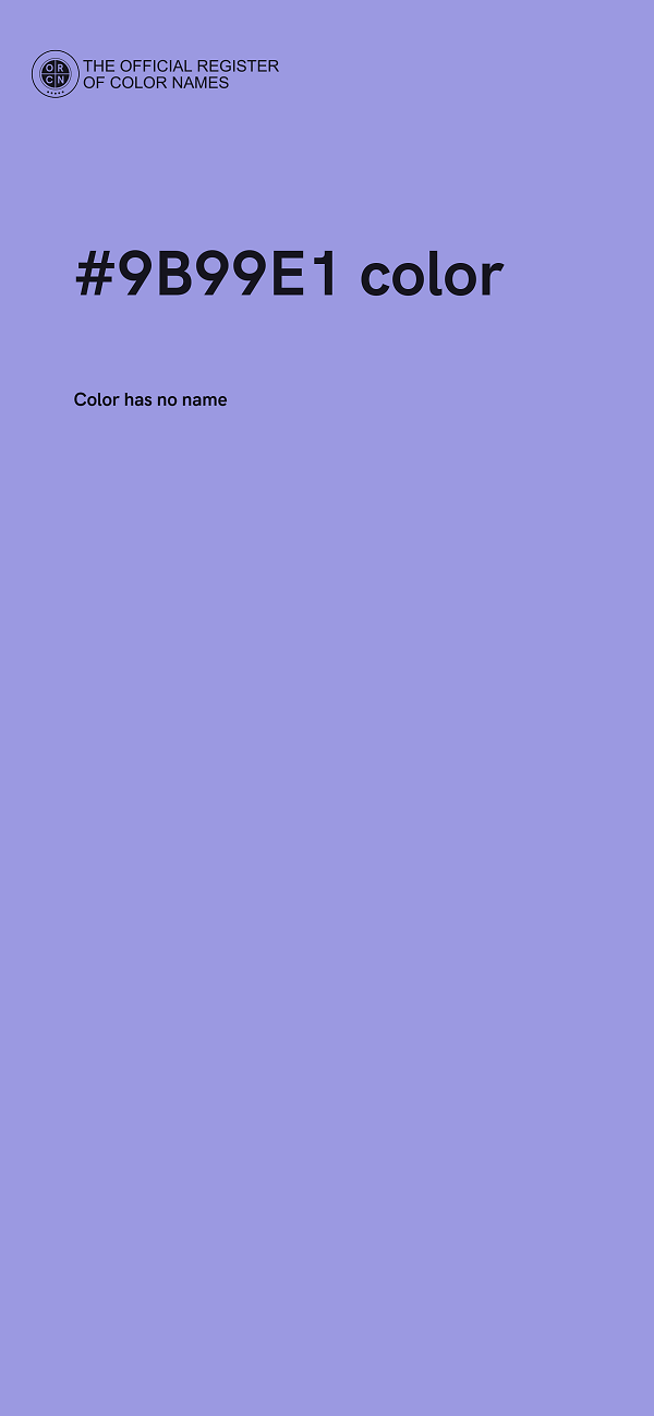 #9B99E1 color image